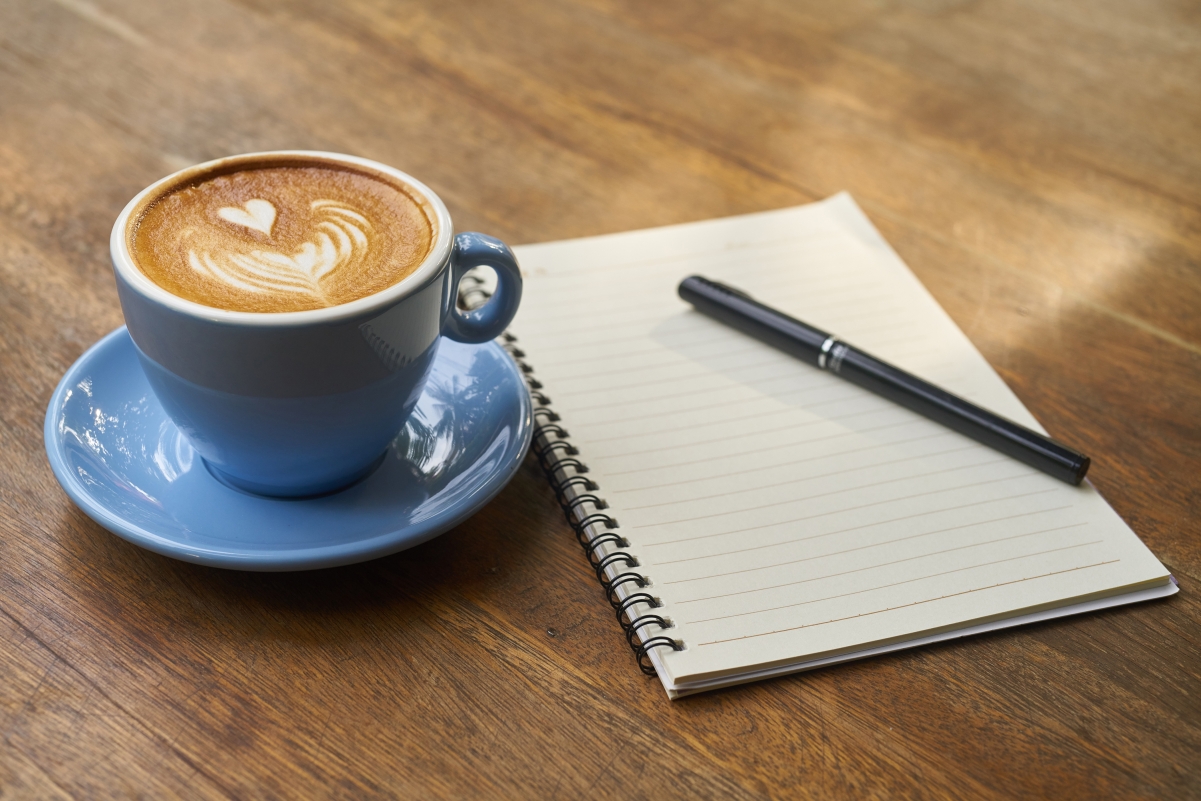 咖啡 钢笔 笔记本 工作 本书 4k设计背景图片