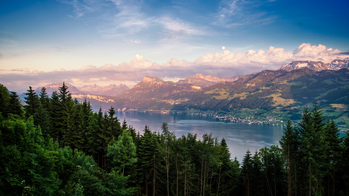 瑞士苏黎世湖4k风景壁纸_4k风景图片高清壁纸_墨鱼