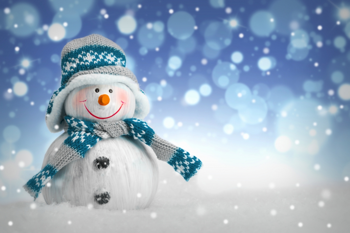 圣诞节,圣诞快乐,冬天,雪,雪人,6k图片