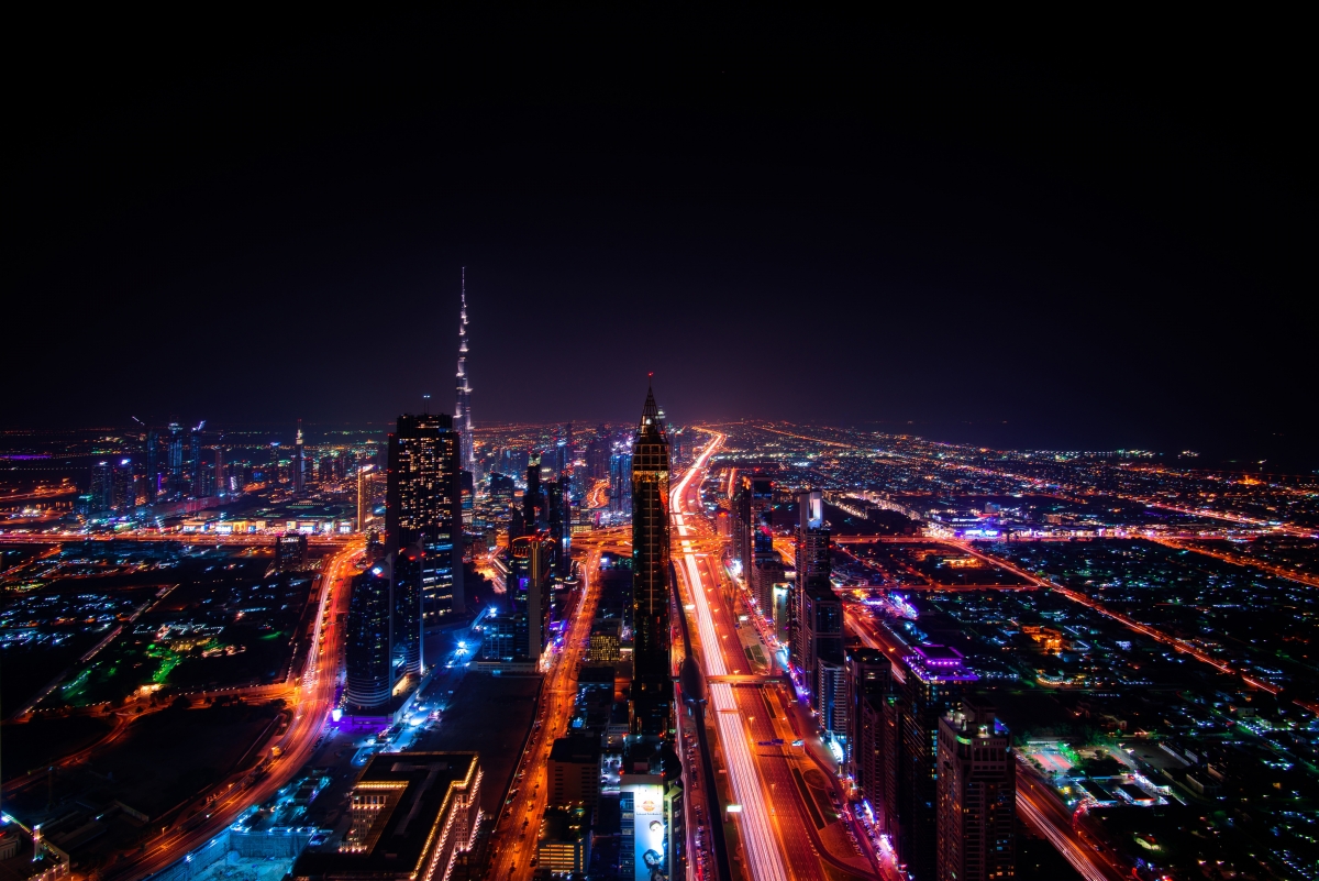 迪拜 摩天楼 城市 迪拜夜景图片_4k风景图片高清壁纸_墨鱼部落格