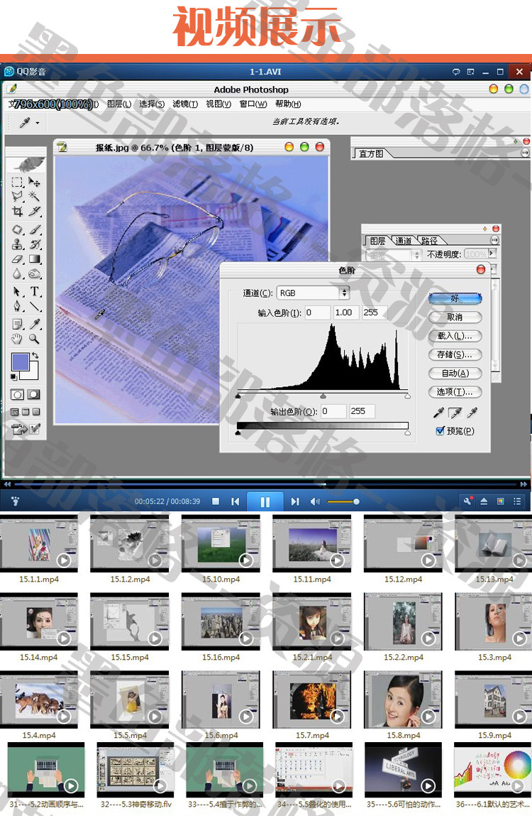 Photoshop数码照片处理与精修影楼调色修片视频教程附素材160多例