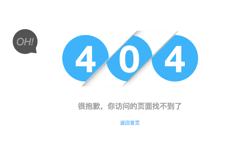 404数字动画错误页面
