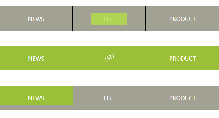 JQUERY CSS3实现鼠标悬停导航条动画效果