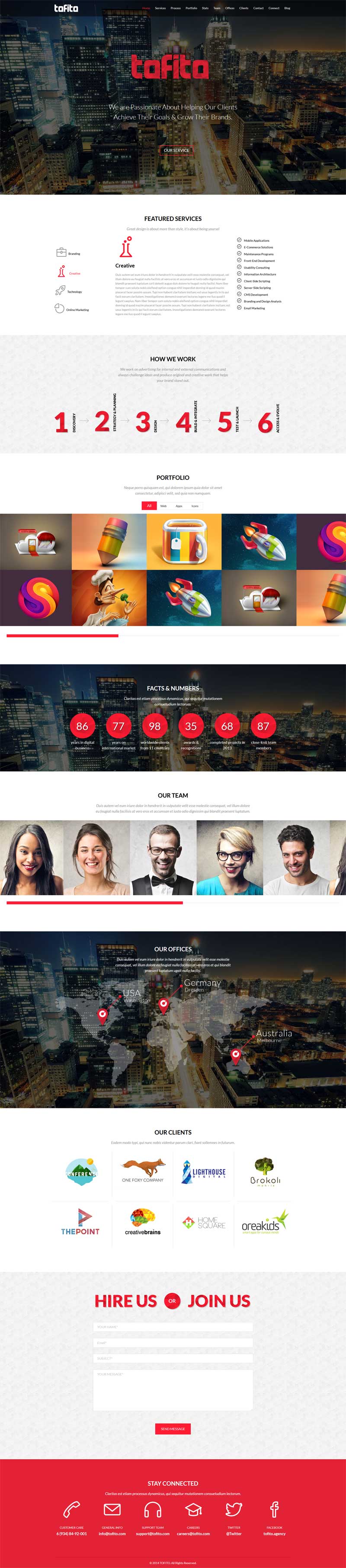 html5企业商务团队介绍页面动画模板