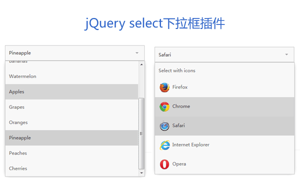 jQuery Selectric自定义下拉框菜单插件