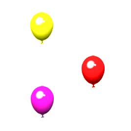 原生js页面上漂浮的气球动画效果