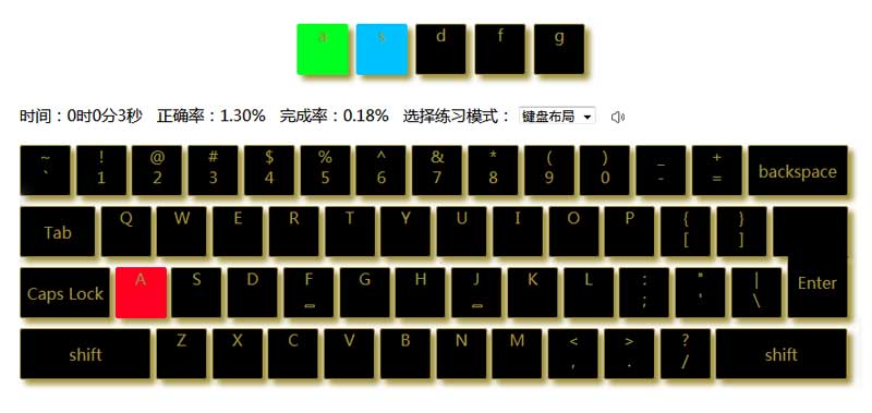 jQuery金山打字键盘练习特效源代码及更多精彩效果