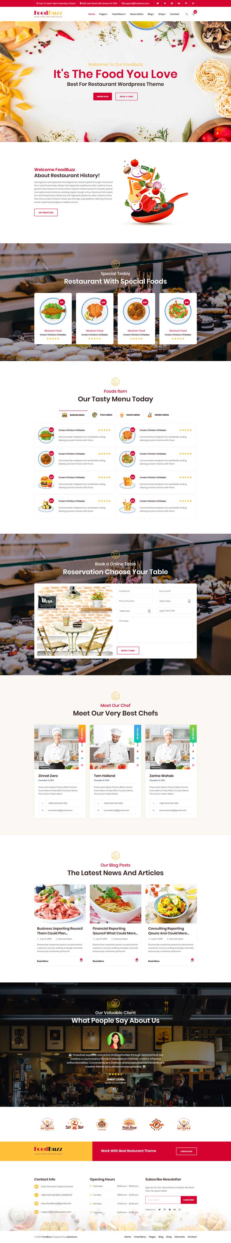 餐饮食品店铺外卖网站HTML模板