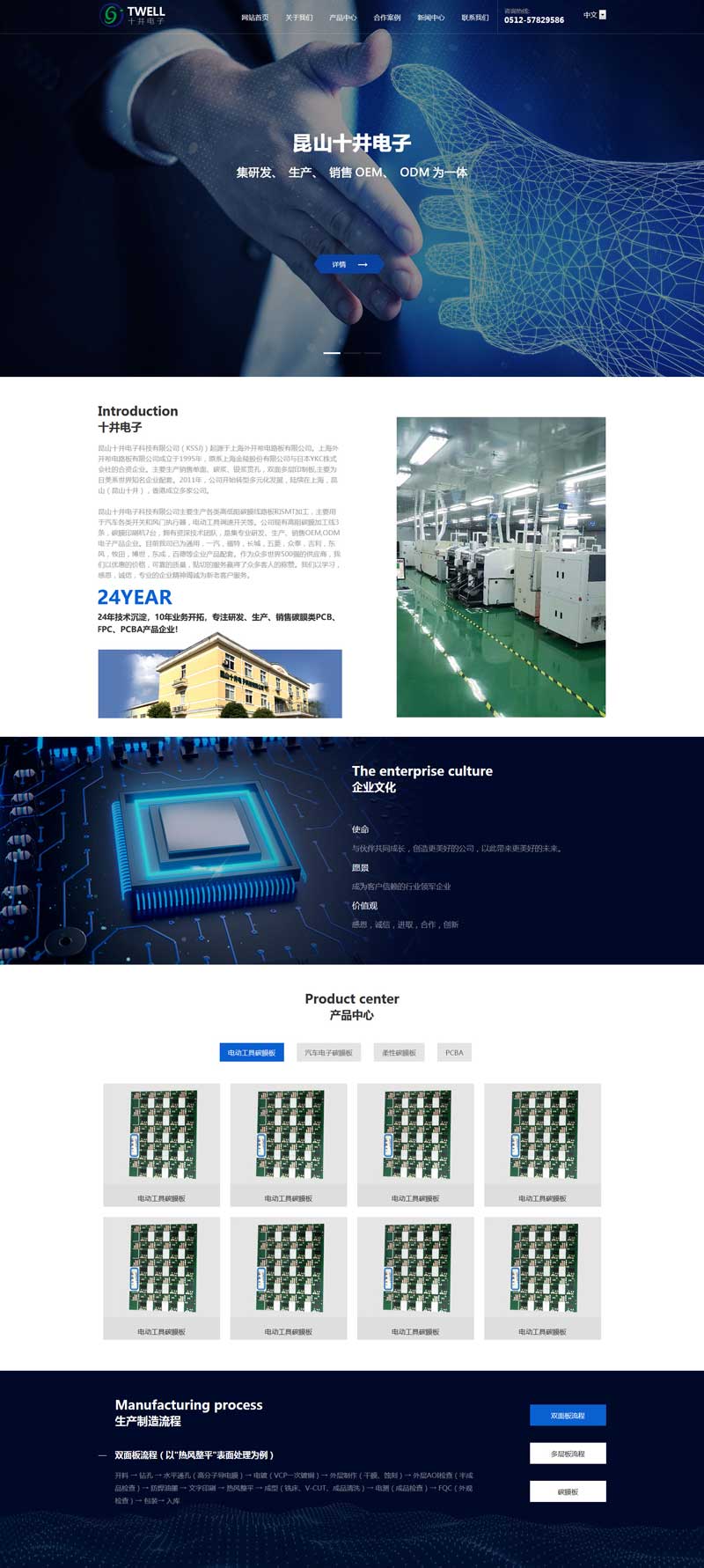 电子科技行业顶尖静态模板，助力企业打造专业网站新形象