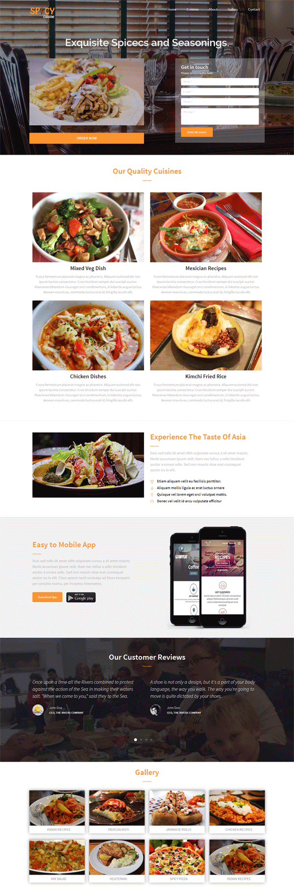 html5响应式在线订餐服务模板下载