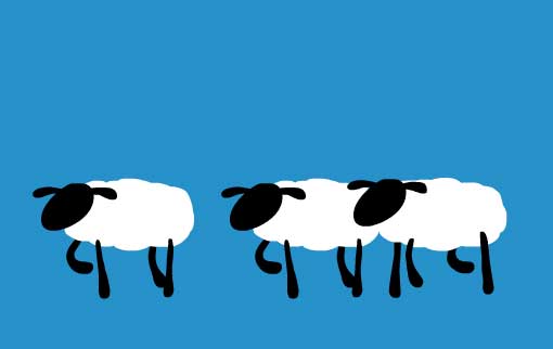 html5绘制奔跑的绵羊动画特效