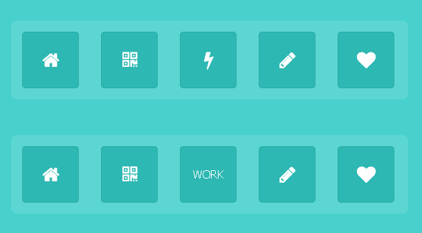 CSS3纯字体图标导航，悬停特效精彩实例