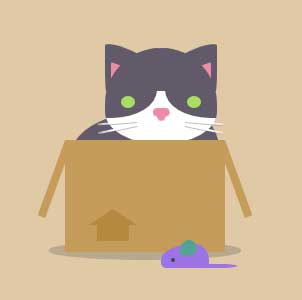 css3绘制盒子猫和老鼠