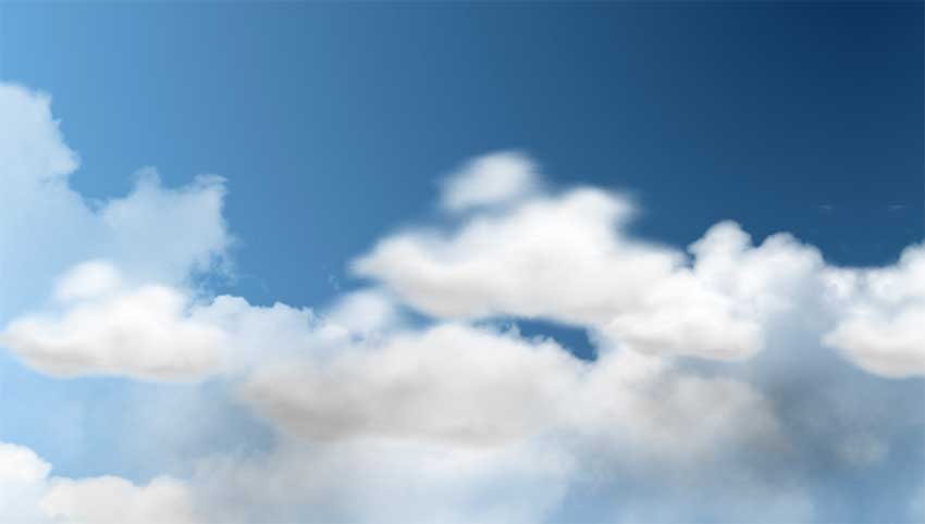 css3空中飘动的云动画特效