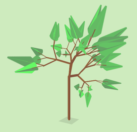 纯css3绘制摇晃的树动画特效