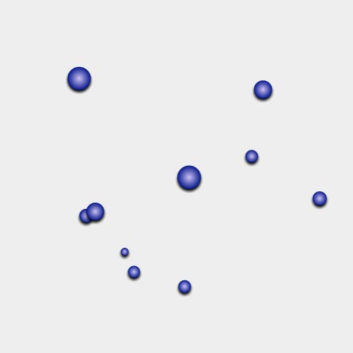 HTML5 canvas 3d空间内立体小球运动动画效果