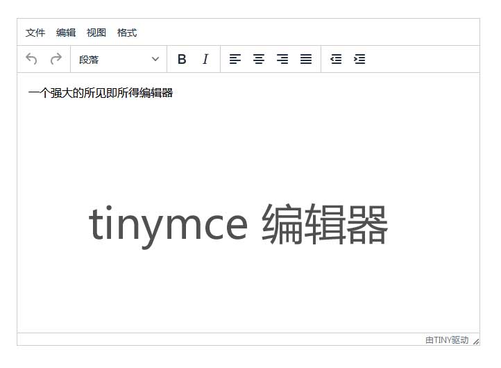 tinymce中文版网页文本编辑器