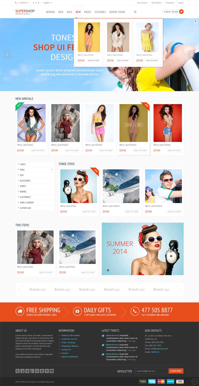 html5大气的时尚女性购物商城响应式模板
