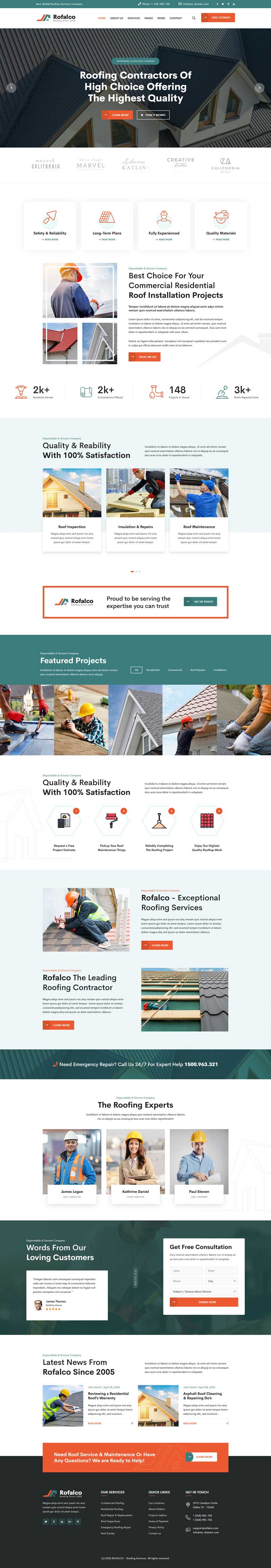 房屋结构设计企业官网HTML模板