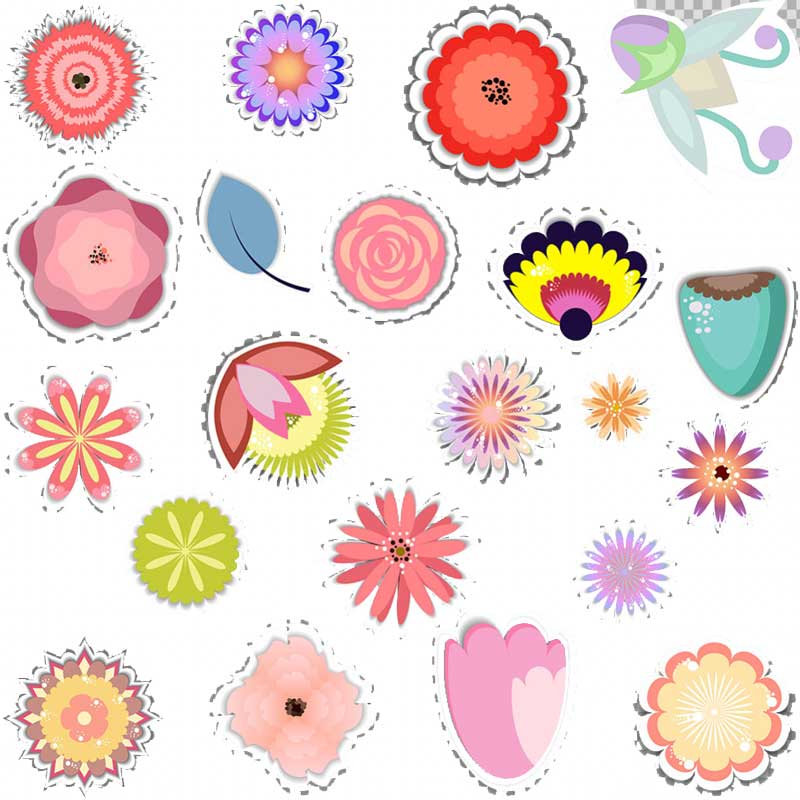 各式精美创意可爱的花朵图标素材PSD下载