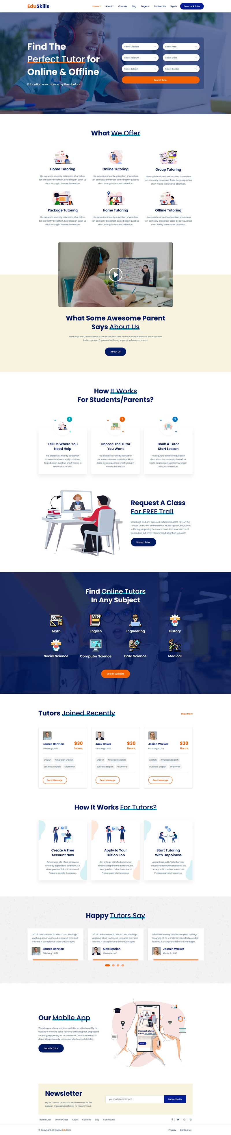 在线课程lms教育行业网站模板