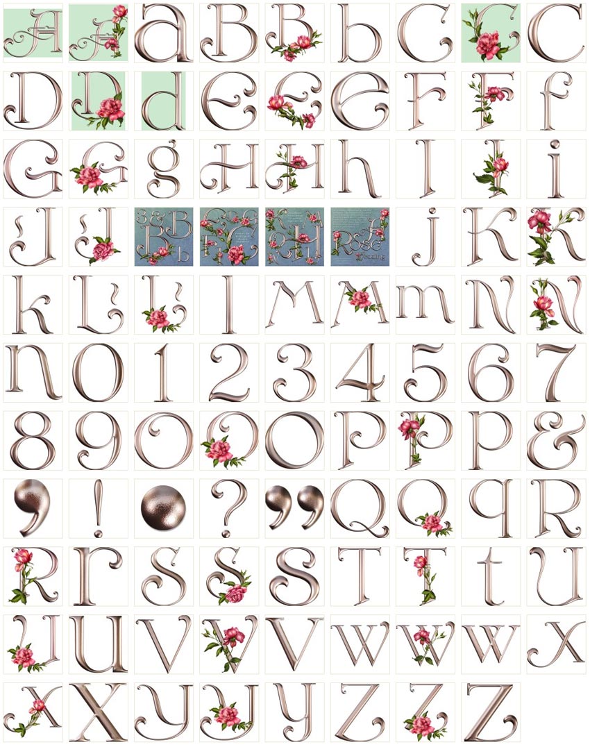 玫瑰金属质感的英文字母设计图标透明png图片下载