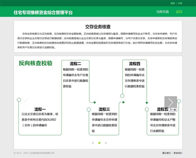 绿色简单的流程介绍页面模板