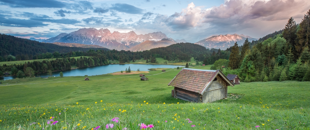 阿尔卑斯自然风景3440x1440高清壁纸
