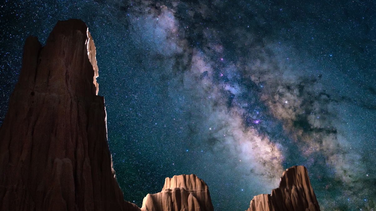星空大教堂峡谷州立公园内华达州岩石夜自然4k风景壁纸 4k风景图片高清壁纸 墨鱼部落格