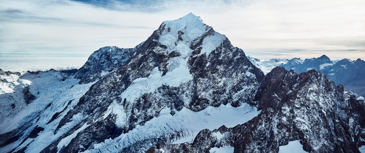 新西兰库克山的顶峰3440x1440壁纸