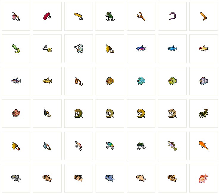 32x32的鱼类图标_点像素鱼类图标_海鲜图标素材ico下载