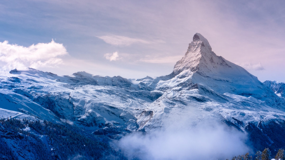 瑞士 阿尔卑斯山 马特峰4K风景壁纸