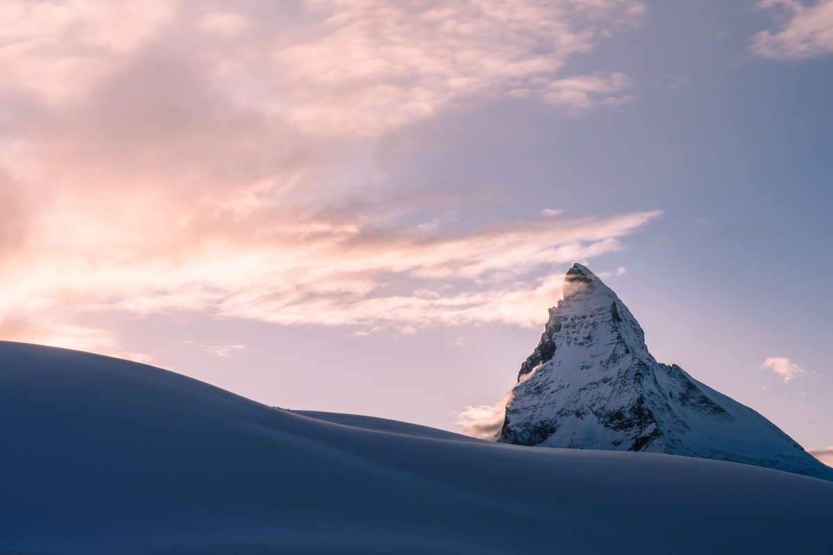 冬天 雪 山 4K摄影图片