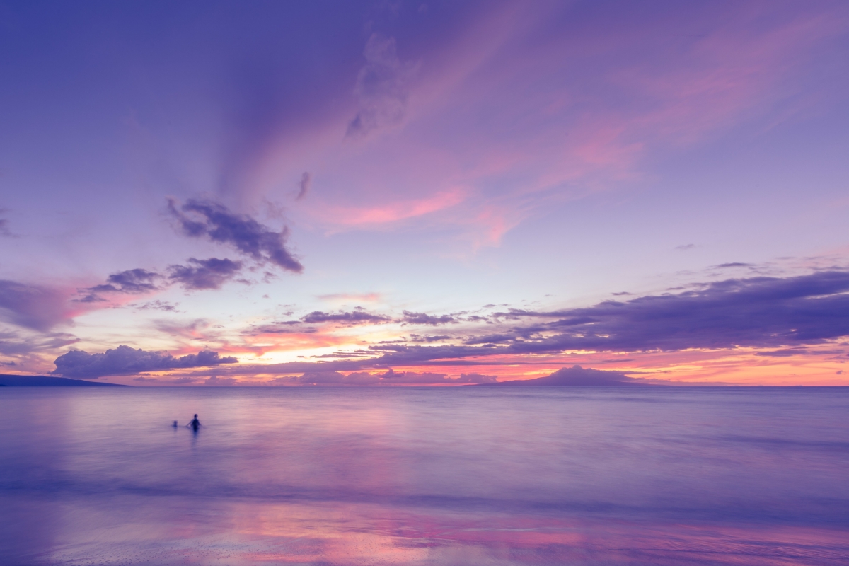 卡瓦贾毛伊岛景观的海洋海滩4K图片