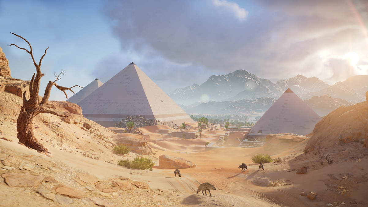 刺客信条,沙漠,埃及金字塔,4K壁纸