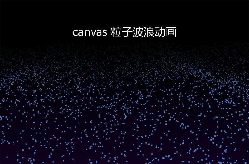 html5 canvas粒子波浪动画特效