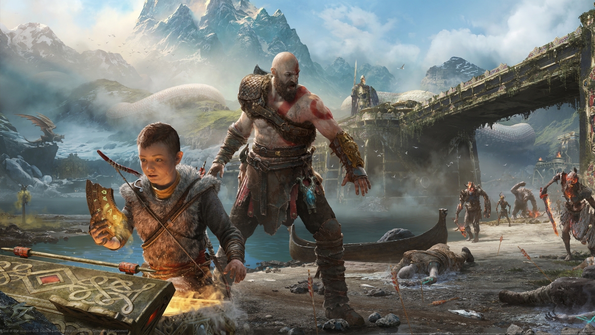 战神God of War (2017)超高清4K游戏原图壁纸，3840x2160分辨率，免费下载