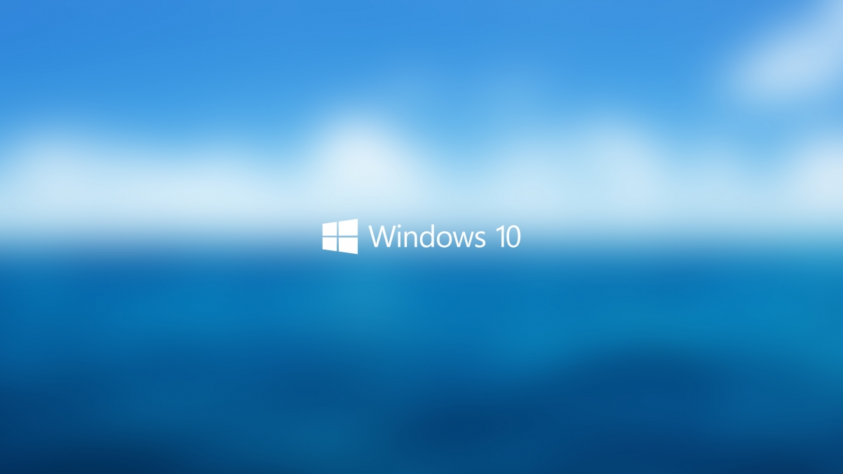 蓝色天空 水 Windows10 4K壁纸