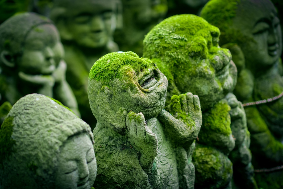 日本京都 雕像 地藏菩萨 4k图片