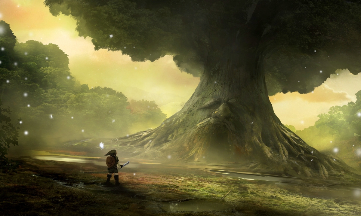 塞尔达传说,大树,游戏风景壁纸