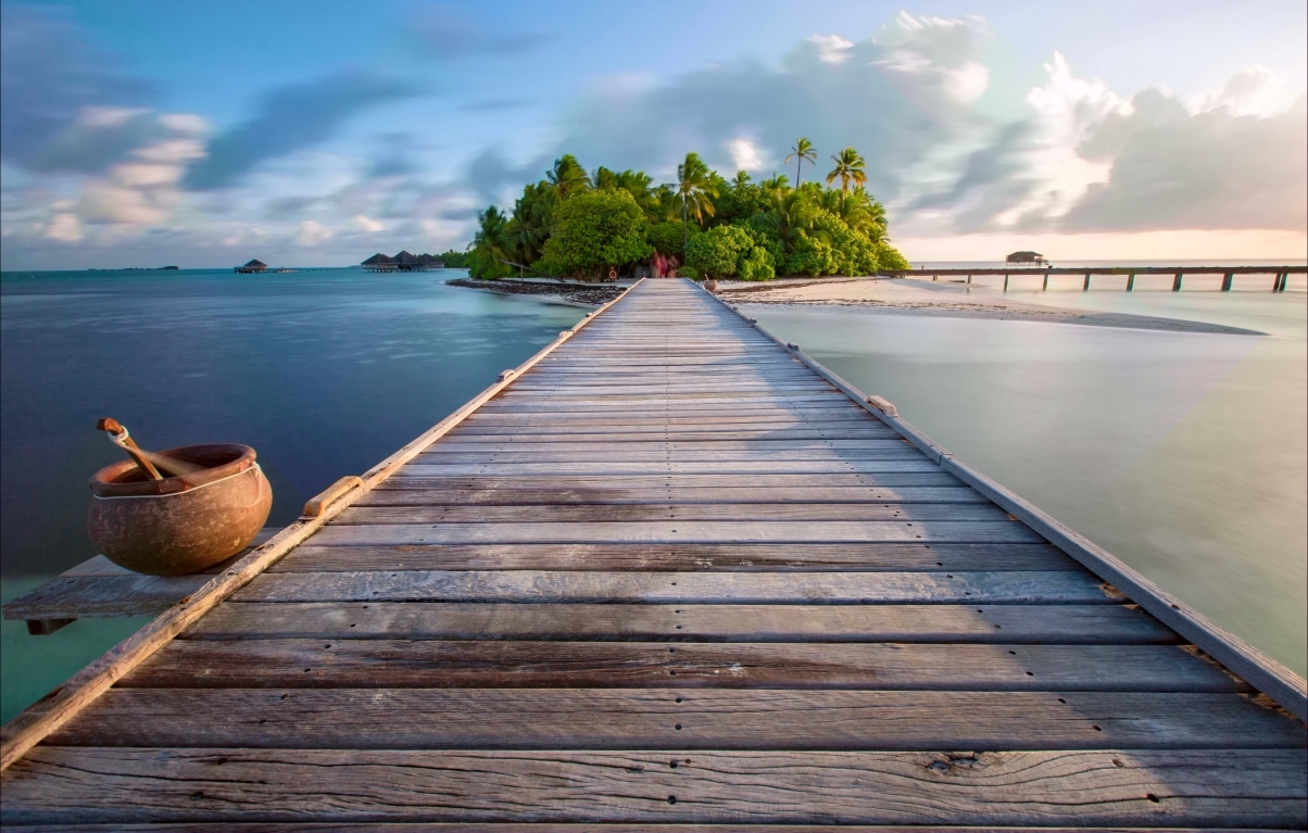 马尔代夫曼德芙岛5K风景图片