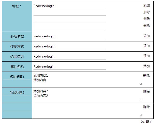 jquery表格添加删除行点击按钮动态添加删除行