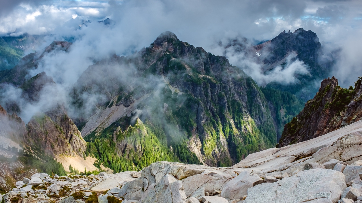 morningstarpeak华盛顿州山峰风景4k壁纸