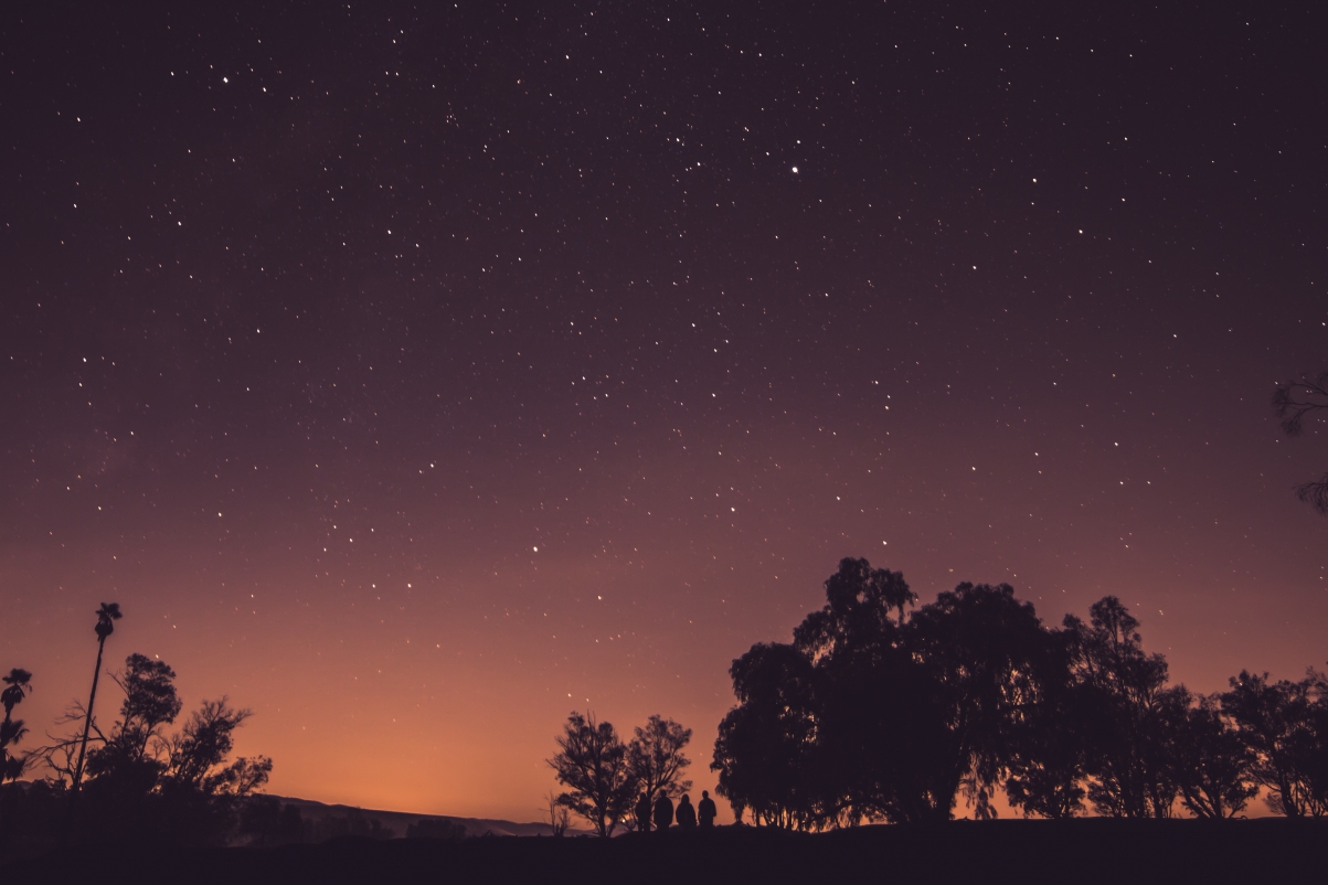 晚上 夜空 星星 星空 观察者 5K图片
