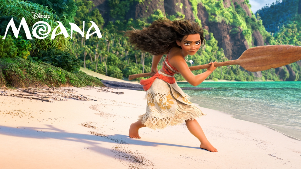 海洋奇缘Moana，莫阿纳海滩绝美高清4K动漫壁纸，3840x2160分辨率免费下载