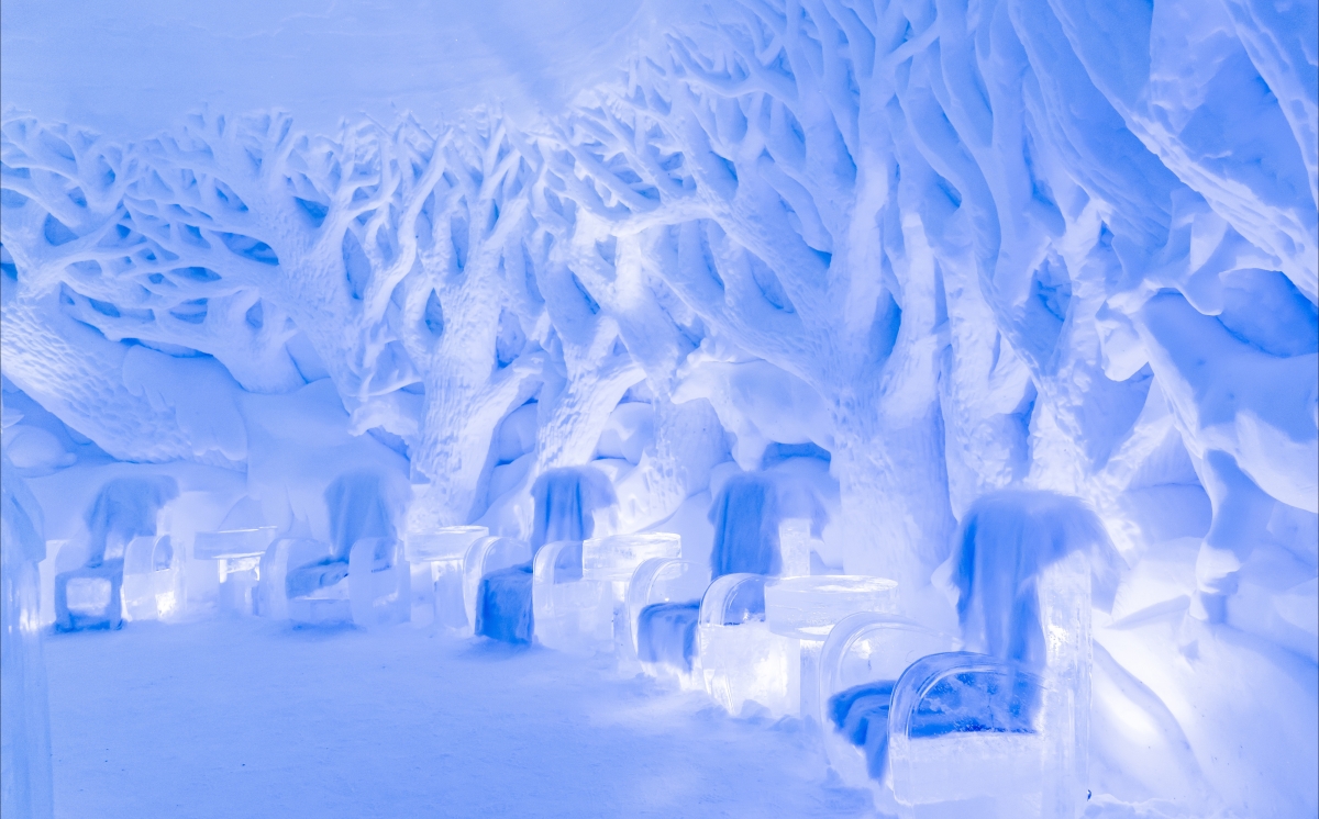冰雕 希尔科内斯 挪威 山 4K壁纸