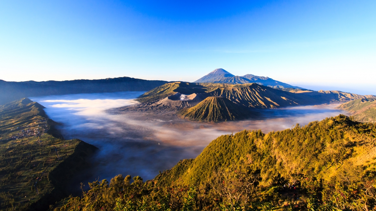 婆罗摩火山4K风景壁纸