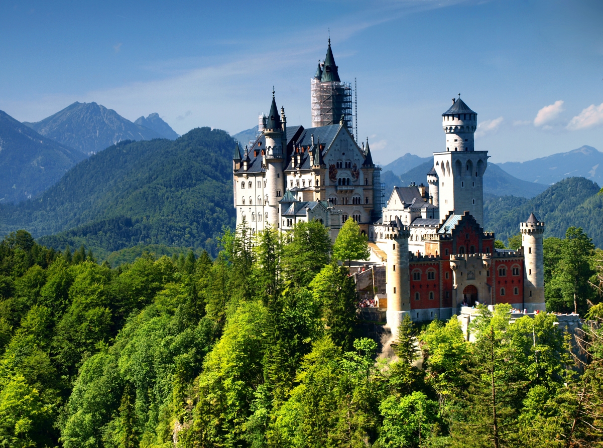 新天鹅堡 城堡 巴伐利亚 4K风景图片壁纸