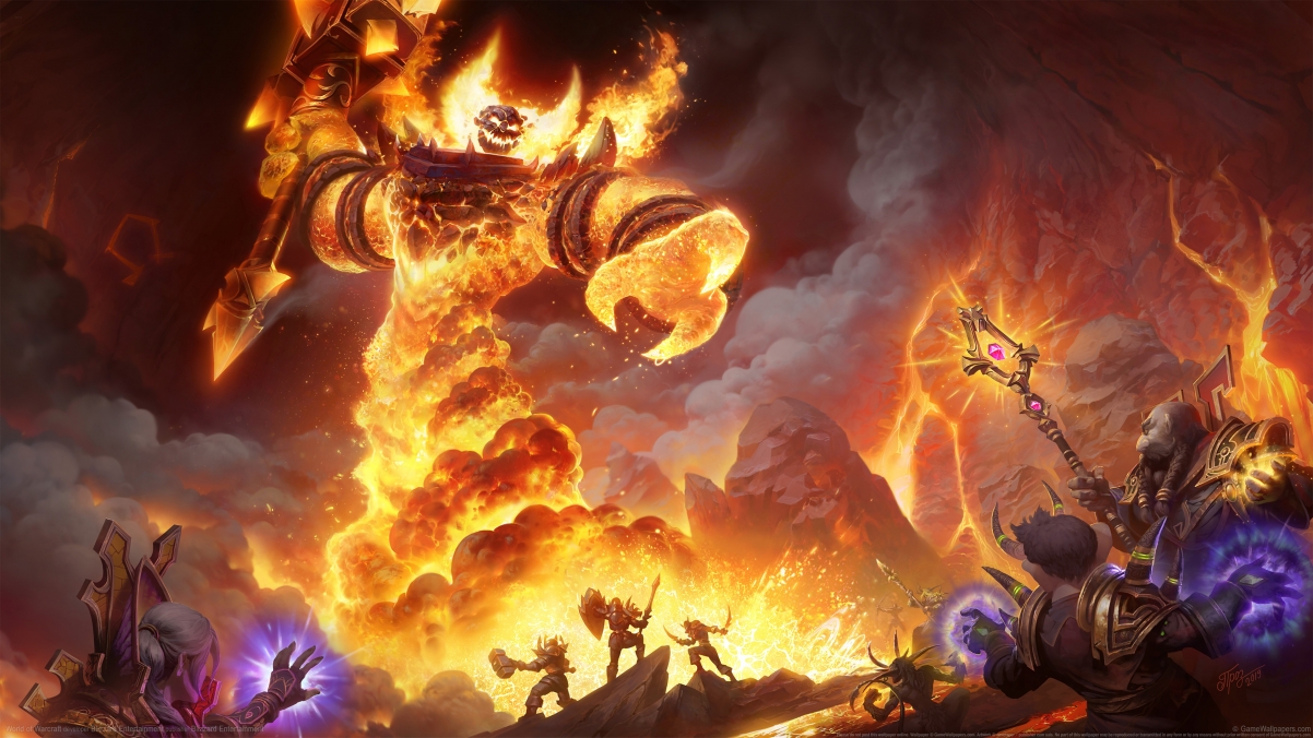 魔兽世界 火焰领主拉格纳罗斯4k游戏壁纸
