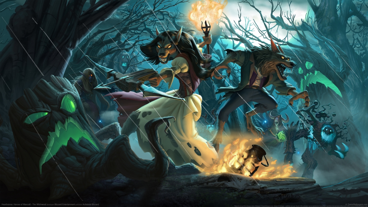 炉石传说Heroes of Warcraft - The Witchwood 4k壁纸